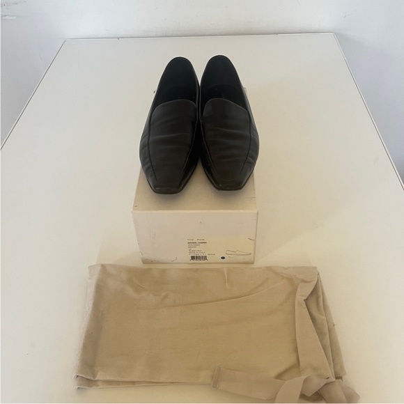 THE ROW Minimal Loafer | Brown Leather | Flat | Sz 12 | Sz IT 42